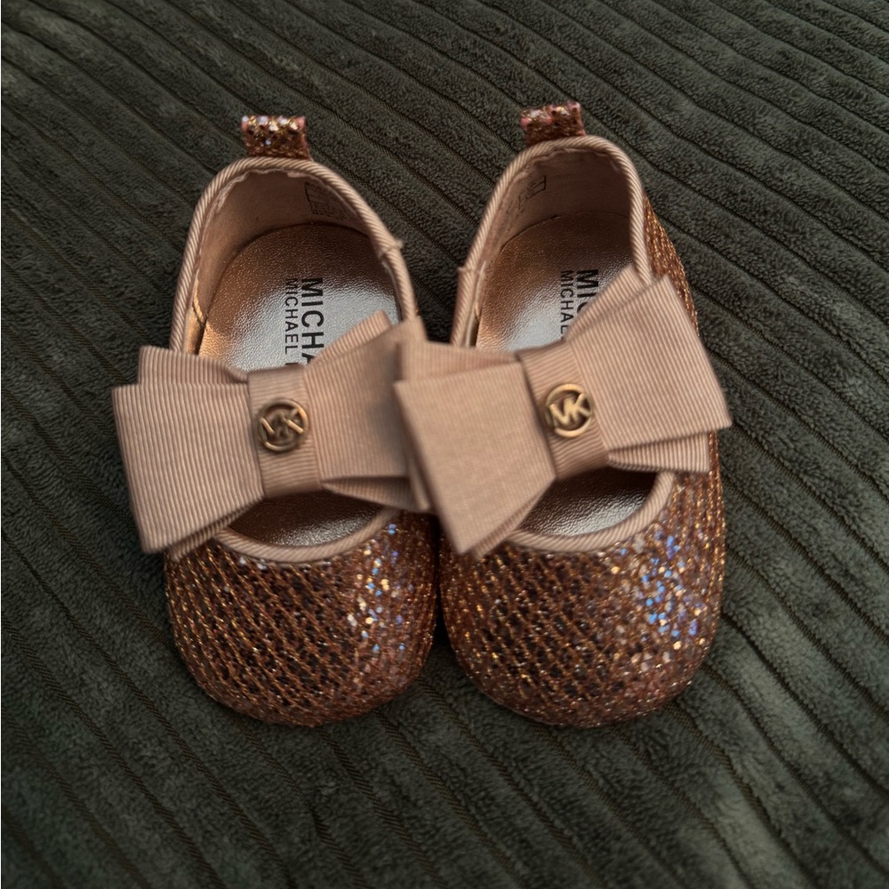 MICHAEL Michael Kors Rose Gold Infant Shoes Classic